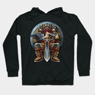 Viking On Throne - Nordic Norse Valhalla Hoodie